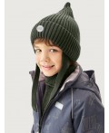 Комплект шапка и манишка 12м21126 хаки