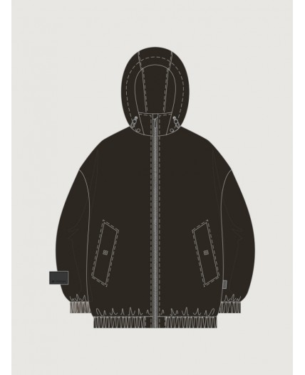 Куртка п4м4226 черный шоколад