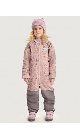 Комбинезон 8м8626 пудра/кофе