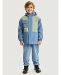 Куртка 4м5326 деним/фисташка