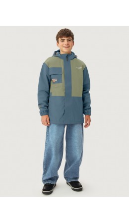 Куртка 4м5526 деним/фисташка