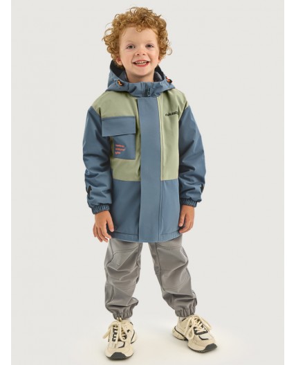 Куртка 4м5126 деним/фисташка