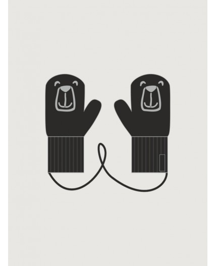 Варежки 14м22326 черный