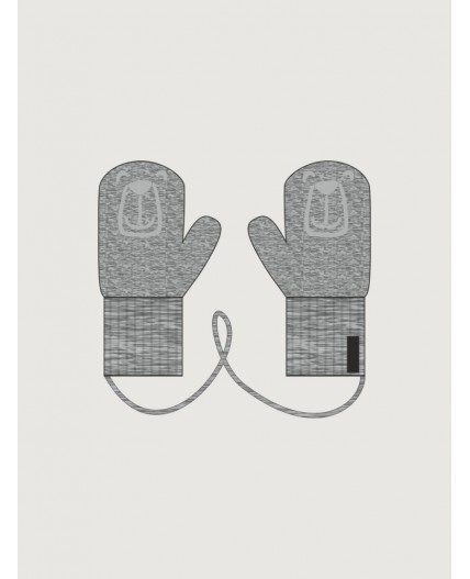 Варежки 14м22326 серый меланж