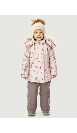 Костюм 7з1026 пудра/кофе