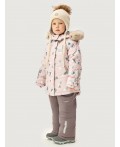 Костюм 7з1026 пудра/кофе