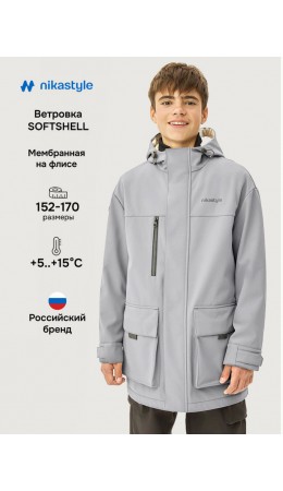 Ветровка 4л16126 серый