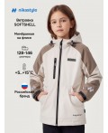 Ветровка 4л15426 кешью/кофе
