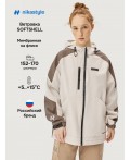 Ветровка 4л15626 кешью/кофе
