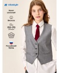 Жилет 9ш72026 серая полоска