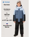 Костюм 7з4926 деним/черный