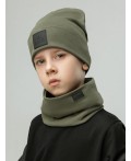 Комплект (шапка, снуд) 13-150MU; хаки
