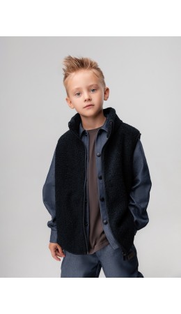 Жилет 14-86MU; темно-синий