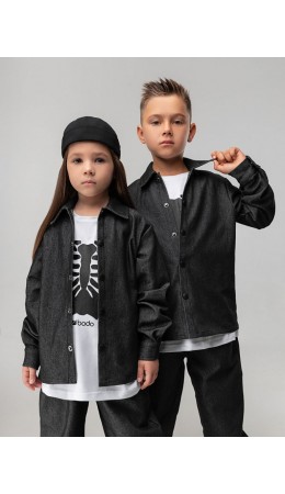 Рубашка 24-18MU; черный