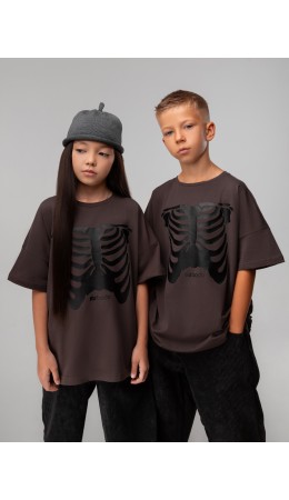 Футболка 4-473MU; коричневый