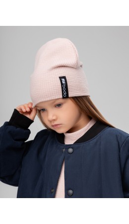 Шапка без отворота 10-423MU; пыльно-розовый