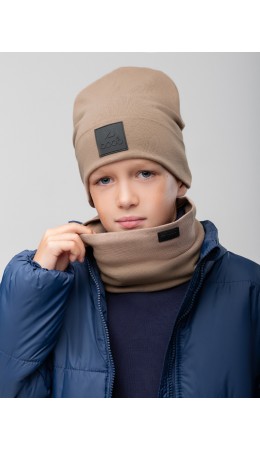 Комплект (шапка, снуд) 13-150MU; какао