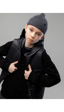 Шапка 10-403MU; темно-серый меланж