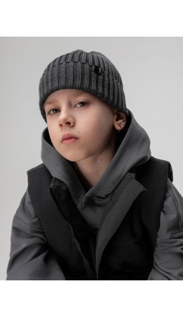 Шапка 10-405MU; темно-серый меланж