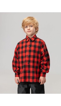 Рубашка 24-12MU; черный (красный)