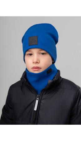 Комплект (шапка, снуд) 13-162MU; синий