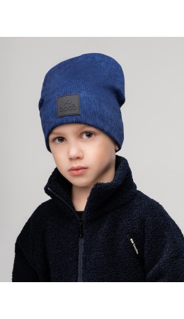 Шапка 10-417MU; сине-голубой