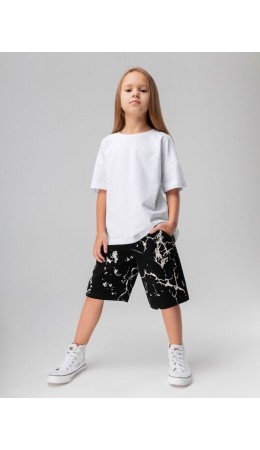 Шорты 8-78МU; черный (мрамор)