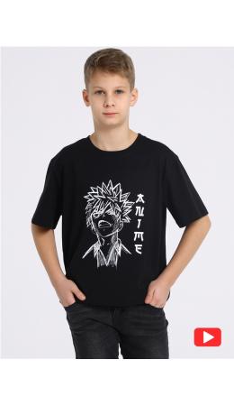 футболка 1ПДФК4222001; черный / Юноша