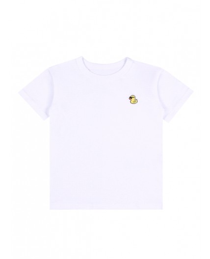 футболка 1ДДФК4322001; белый / Утенок вышивка