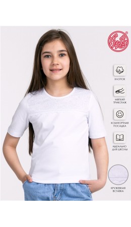футболка 1ДДФК1567804; белый+огурцы белый