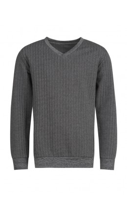 пуловер 1ПДУД4445176; твид черный+серый