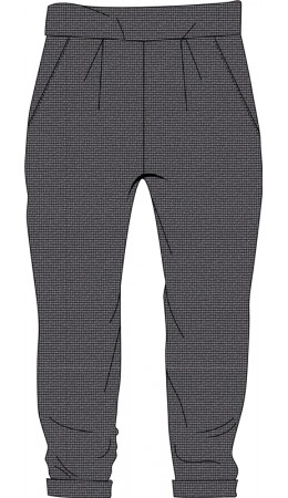 брюки 1ДББ848258н; гусиная лапка мелкая черный+серый