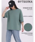 футболка 1ЖДФК4491335; серо-зеленый113