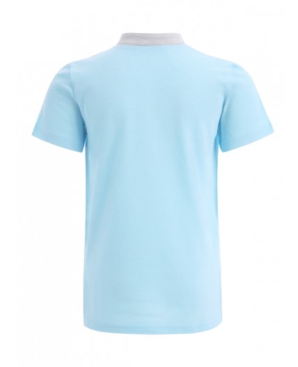 футболка-поло 1ПДПК4489090; светло-голубой109+светло-голубой109+светло-серый