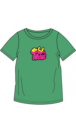 футболка 1ДДФК4512001; ярко-зеленый264 / Лови волну неон