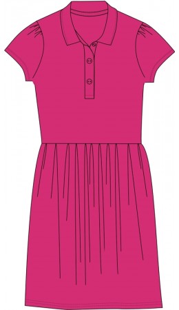 платье 1ДПК4517090; ярко-розовый12