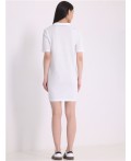 платье 1ЖПК4353090; белый / Серфинг вышивка
