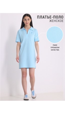платье 1ЖПК4353090; светло-голубой109 / Серфинг вышивка