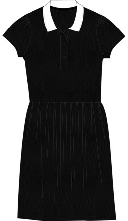 платье 1ДПК4139090; черный+белый