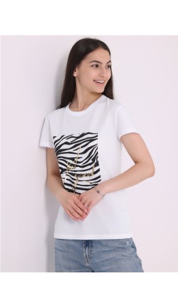 футболка 1ЖДФК3965001; белый / Feel Good Zebra