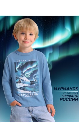 лонгслив 1ПДЛД4981001; серо-голубой250 / Мурманск