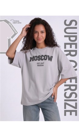футболка 1ЖДФК5039804; серый261 / Москва
