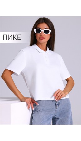 футболка-поло 1ЖДПК4675090; белый