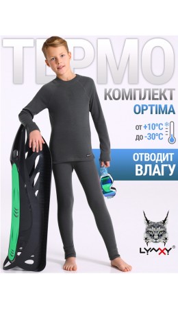 лонгслив+кальсоны 2ПНК3920038; темно-серый302