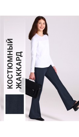 брюки 1ДББ4672176; твид черный+темно-синий