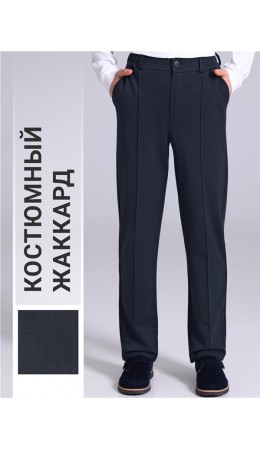 брюки 1ПББ5028176; твид черный+темно-синий