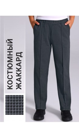 брюки 1ПББ837176; гусиная лапка черный+светло-серый