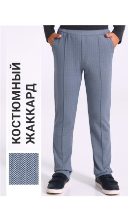 брюки 1ПББ837176; твид синий джинс