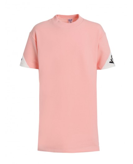 KIP-ПЛ-20/1 Платье Селеста-1 с шелкографией Розовый