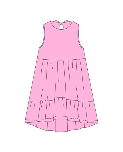 KIP-ПЛ-40/3 Платье Моана-3 Розовый